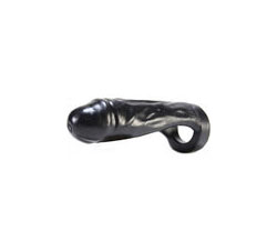 Thug Silicone Double Fucker Strapless Dildo Black 8 Inch